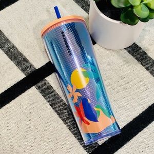 NEW Starbucks Tropical Blue Iridescent Cold Cup